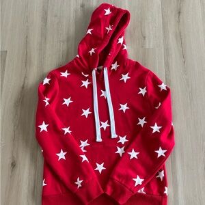 Red Hoodie with White Stars